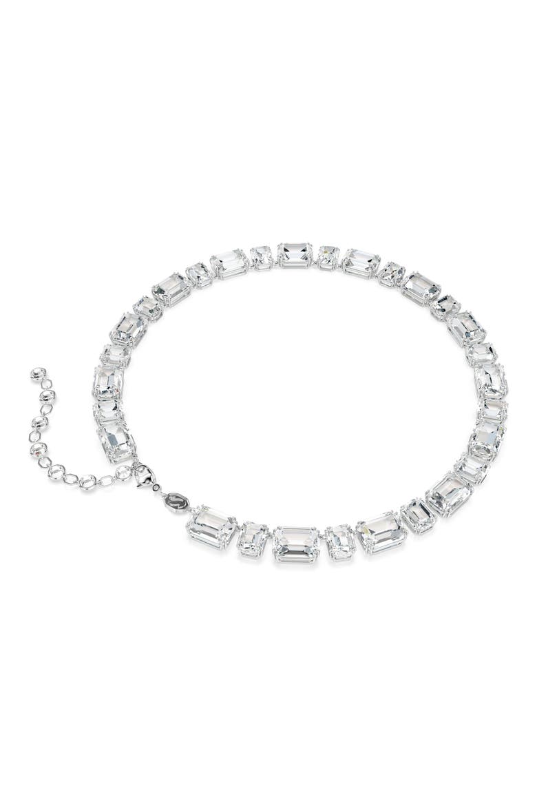 Millennia Octagon Crystal Tennis Necklace, Alternate, color, WHITE