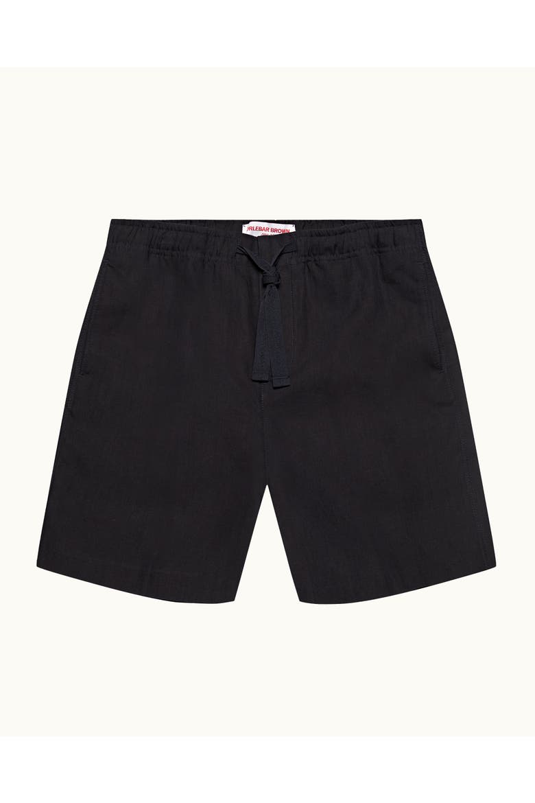 Alex Lino Relaxed Fit Italian Linen Drawcord Shorts, Alternate, color, NIGHT IRIS