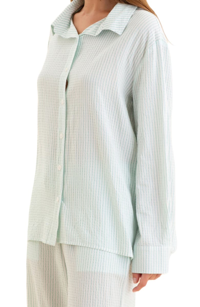 Papinelle Sabine Stripe Seersucker Pajamas, Alternate, color,