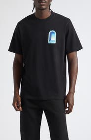 Casablanca Arches Organic Cotton Graphic T-Shirt