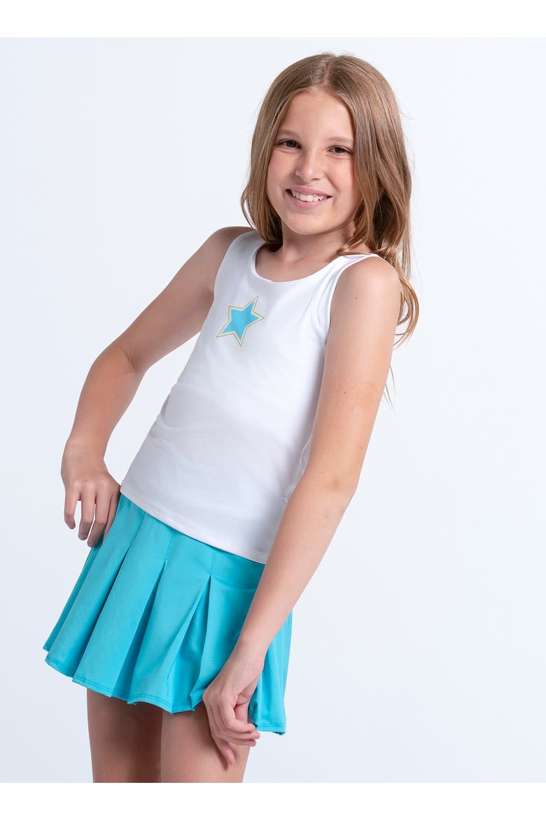 Girls' Starlane Tank Top, Main, color, White