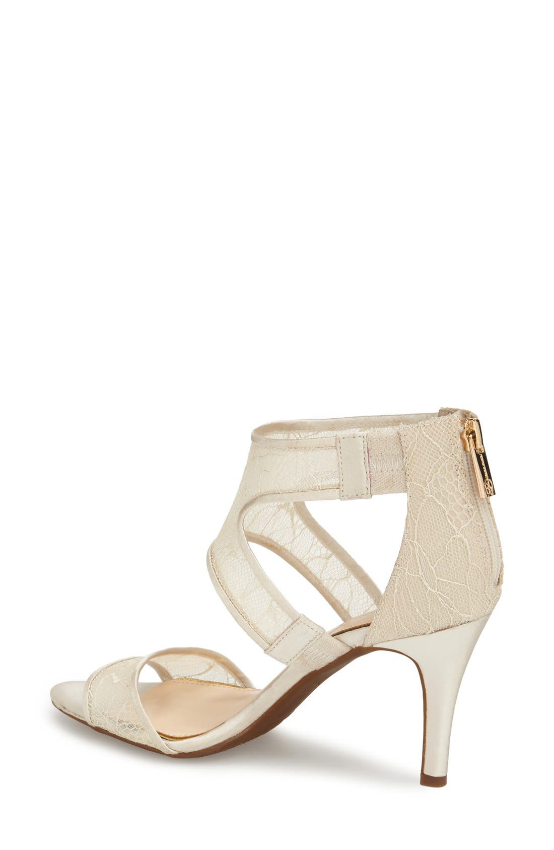 'Mekos'  Cutout Sandal, Alternate, color, IVORY SNAKE FABRIC