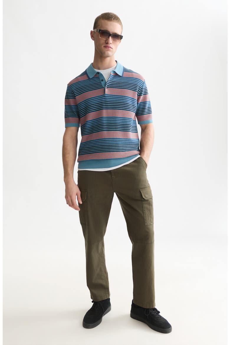 Striped Regular Fit Polo, Alternate, color, ADRIATIC BLUE STRIPE