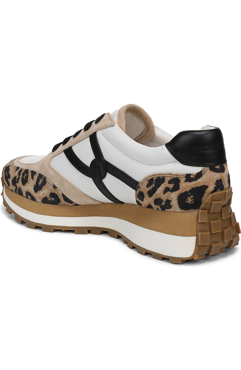 Veronica Beard Valentina Leopard Contrast Sneaker, Alternate, color, Leopard/ Sand/ Black