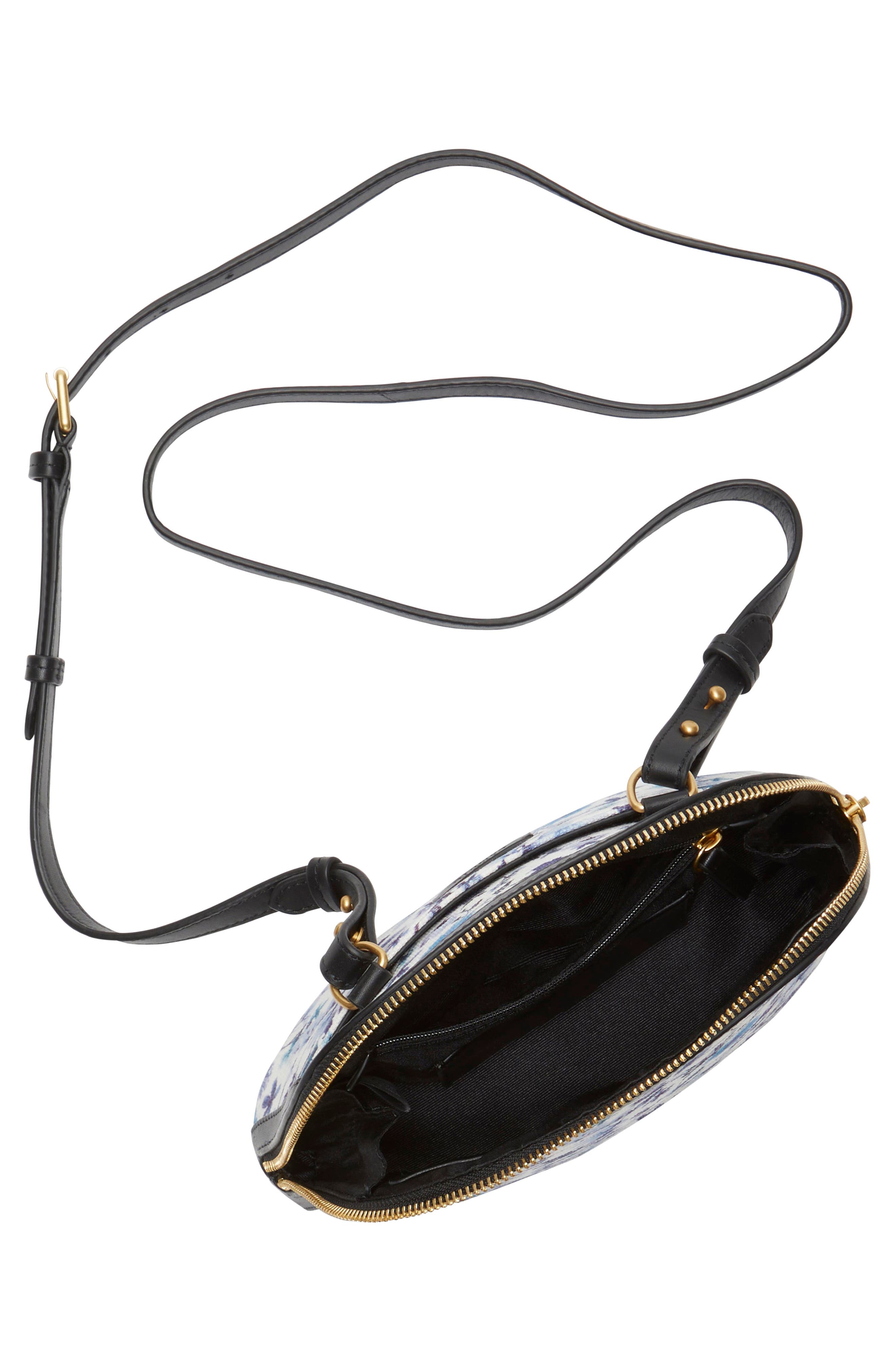 Vince Camuto Sabra Floral Print Crossbody Bag, Alternate, color, Blue