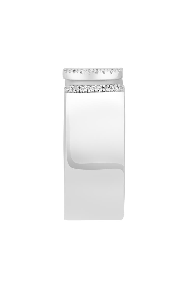 EFFY Sterling Silver Pavé Diamond Open Band Ring - 0.05ct. - Size 7, Alternate, color, Silver
