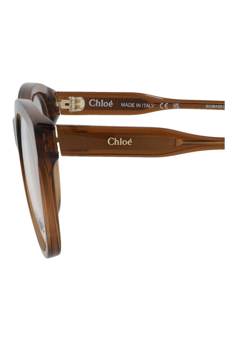 49mm Cat Eye Optical Glasses, Alternate, color, BROWN BROWN