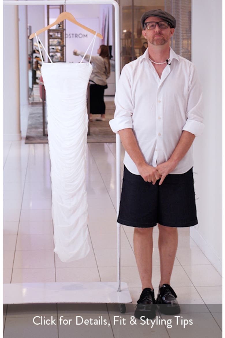Fornarina Ruched Mesh Maxi Dress video