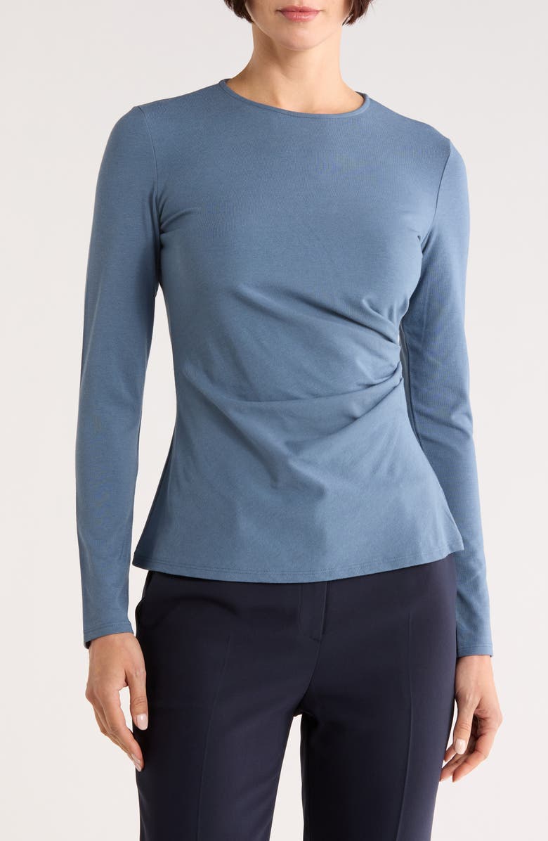 Theory Mirinz Ruched T-Shirt, Main, color, Bering