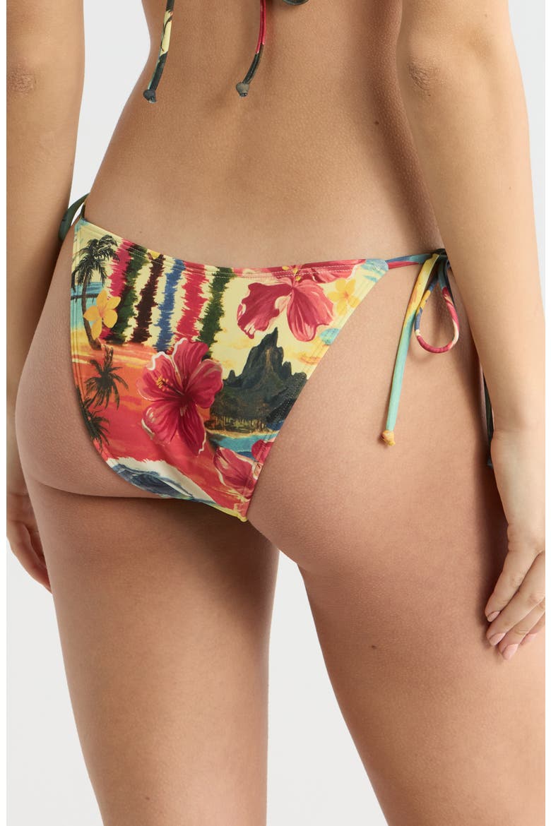 Aeries Side Tie Bikini Bottoms, Alternate, color, ALLOVER PRINT