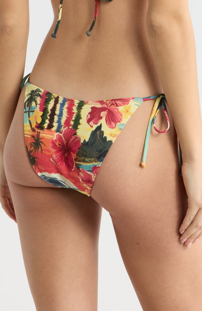 PacSun Aeries Side Tie Bikini Bottoms, Alternate, color, Allover Print