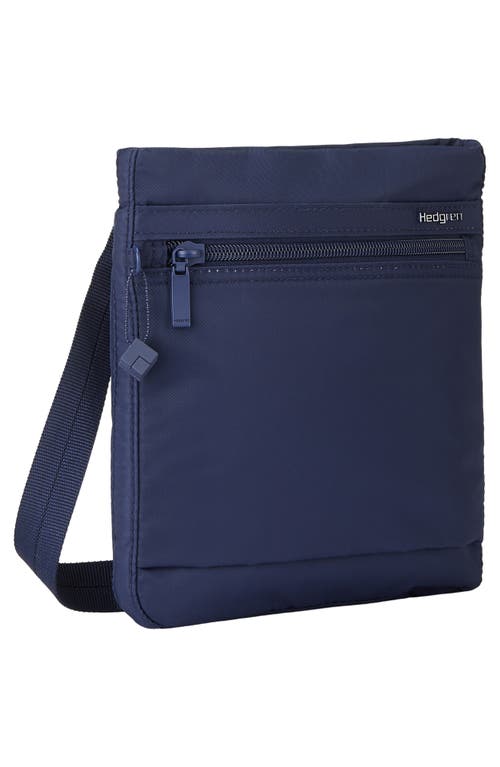 Hedgren Leonce Rfid Water Repellent Nylon Crossbody Bag In Total Eclipse