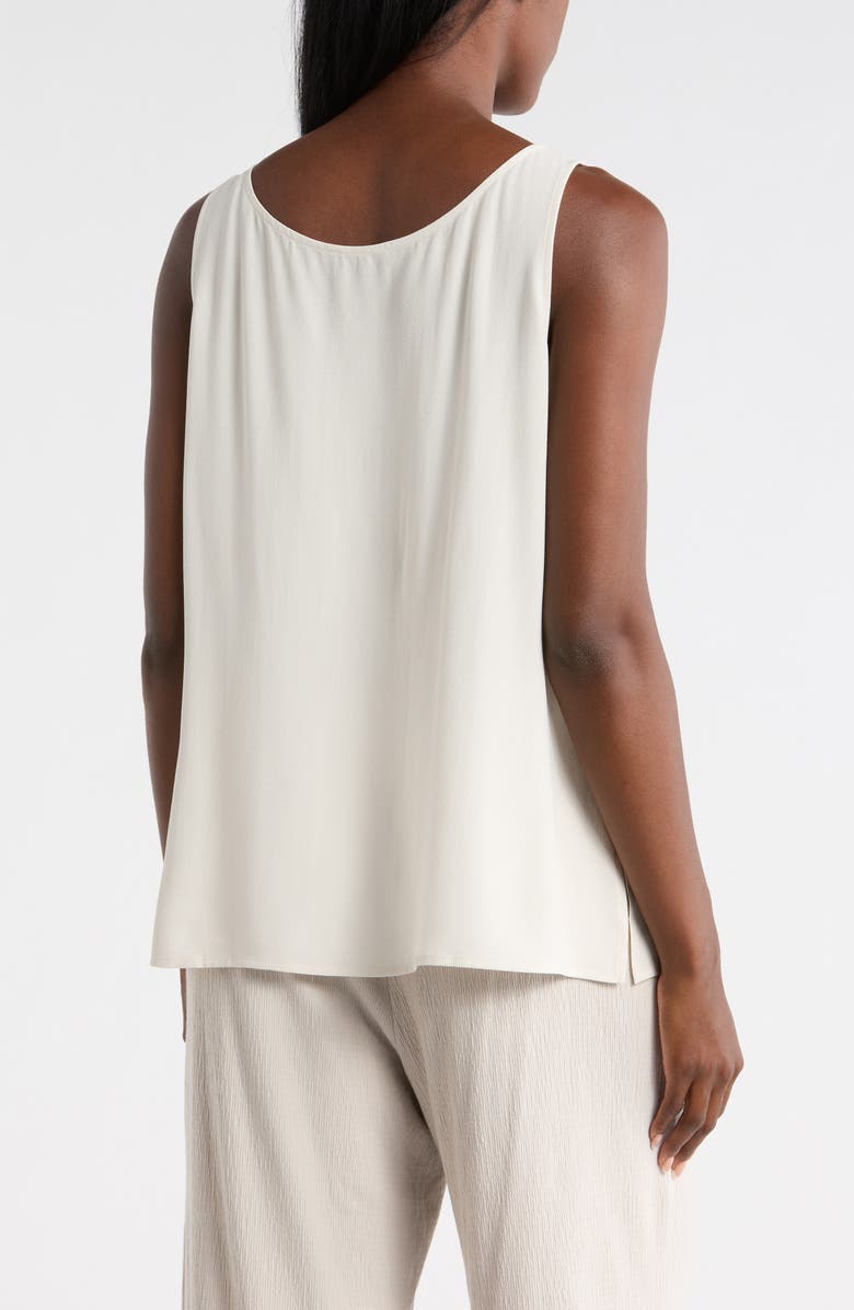 Eileen Fisher Silk Tank, Alternate, color, Bone