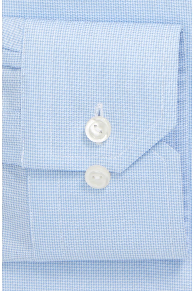 Contemporary Fit Houndstooth Dress Shirt, Alternate, color, BLUE