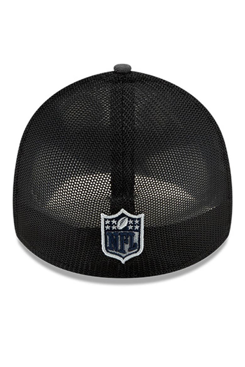 Men's New Era Graphite/Navy Dallas Cowboys 2021 NFL Draft Trucker 39THIRTY Flex Hat, Alternate, color, GRAPHITE