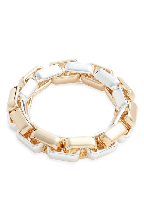 Bold Link Stretch Bracelet