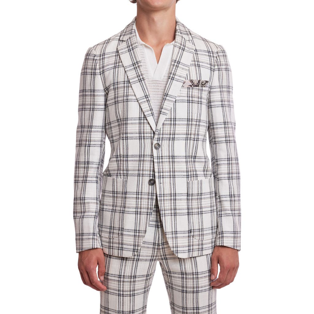 Paisley & Gray Dover Slim Fit Plaid Sport Coat In Gray