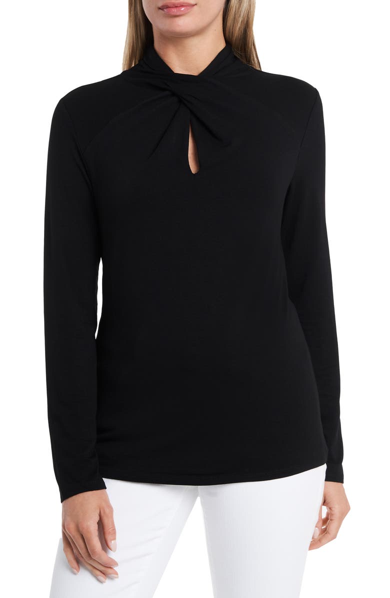 Vince Camuto Twist Neck Top, Main, color, 