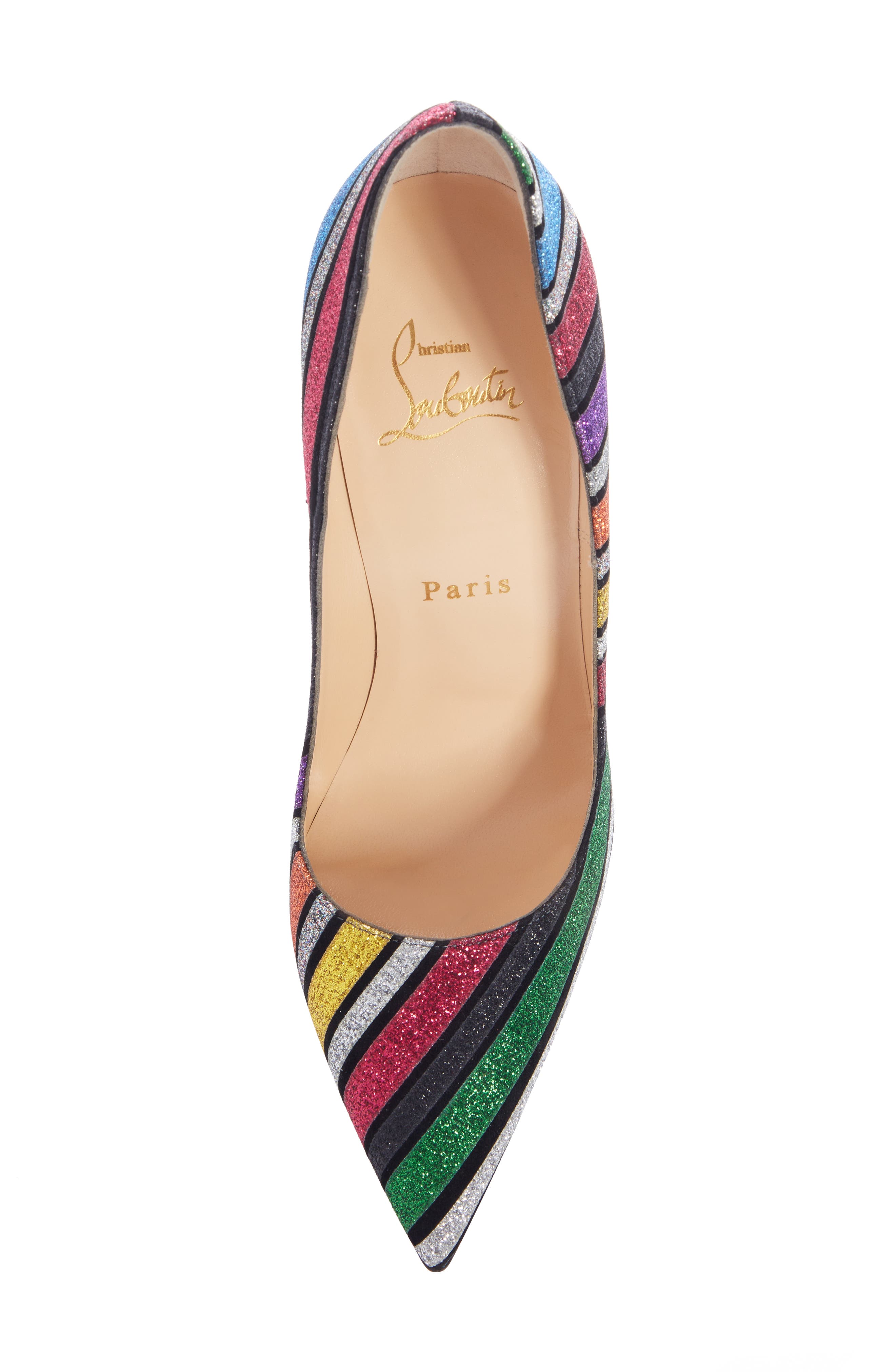 So Kate Glitter Stripe Pump, Alternate, color, RAINBOW STRIPE