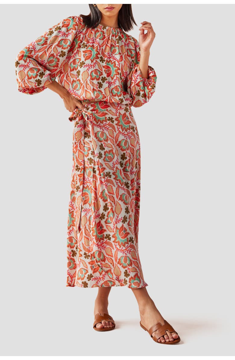 Omika Nalini Wrap Skirt, Alternate, color, 