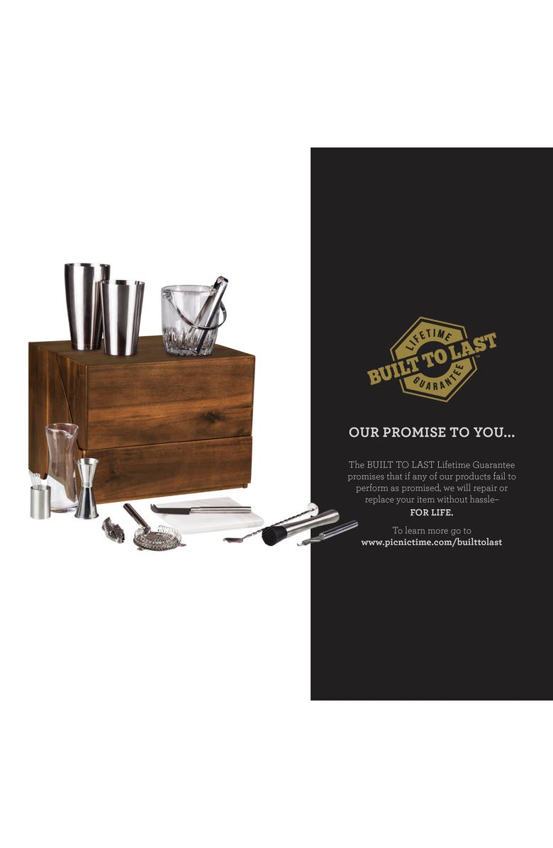 Legacy Madison Acacia Tabletop Bar Set, Alternate, color, Acacia Wood