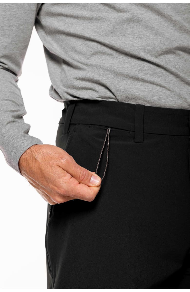 Coolibar Men's Hybrid Shorts - UPF 50+ Sun Protection - Trek, Alternate, color, Black