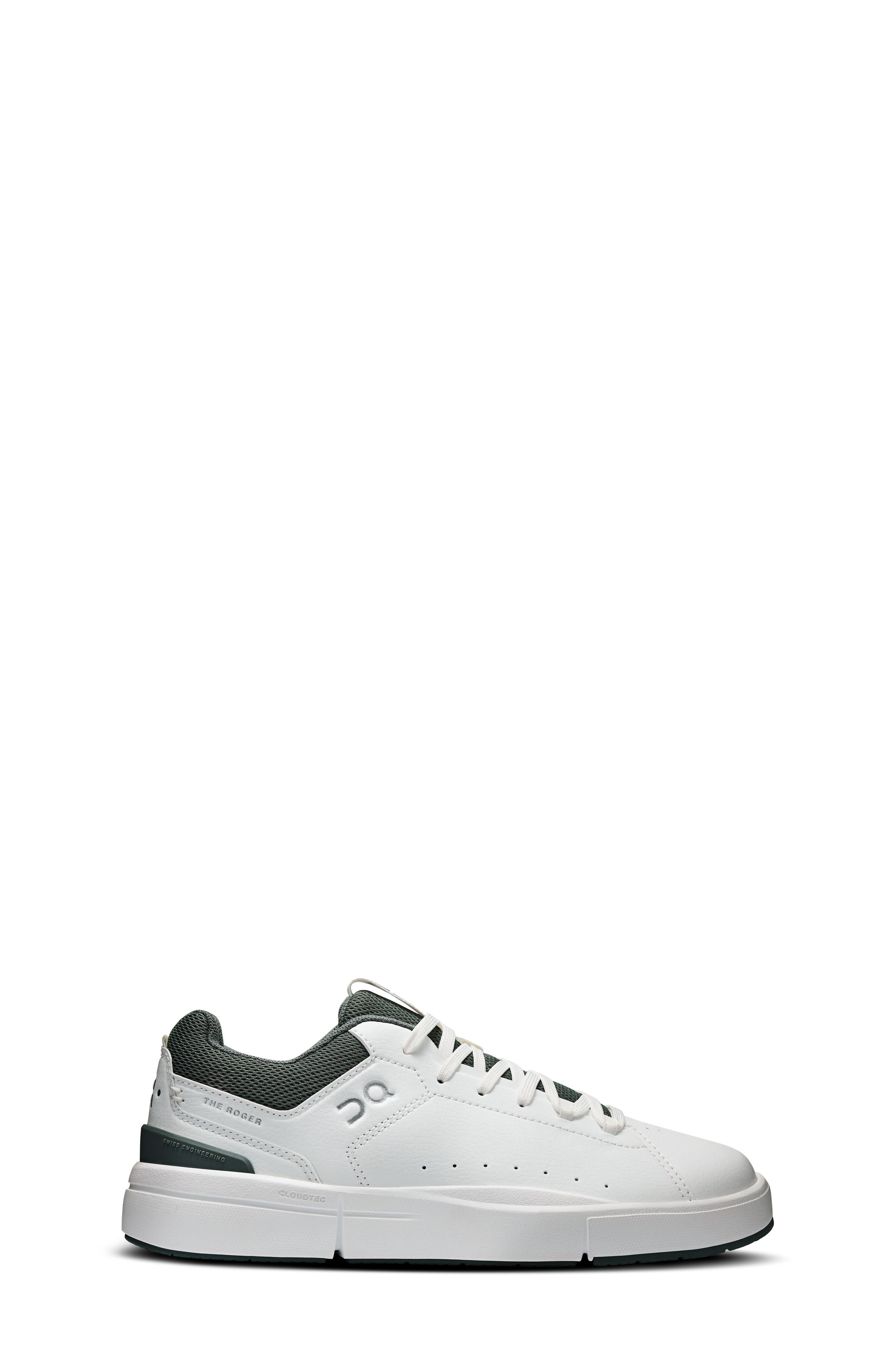 Kids' THE ROGER Youth Tennis Sneaker, Alternate, color, WHITE/ OLIVE