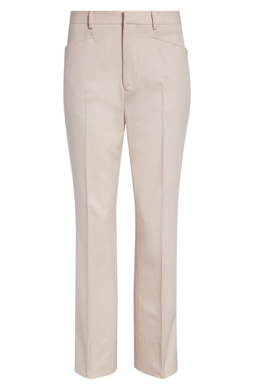 Tom Ford Wool Stretch Grain De Poudre Tailored Pants In Light Blush