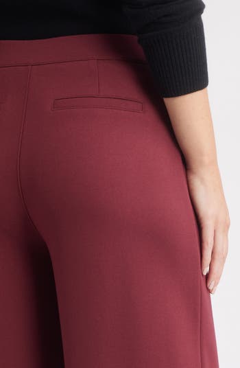 High Waist Wide Leg Ponte Pants