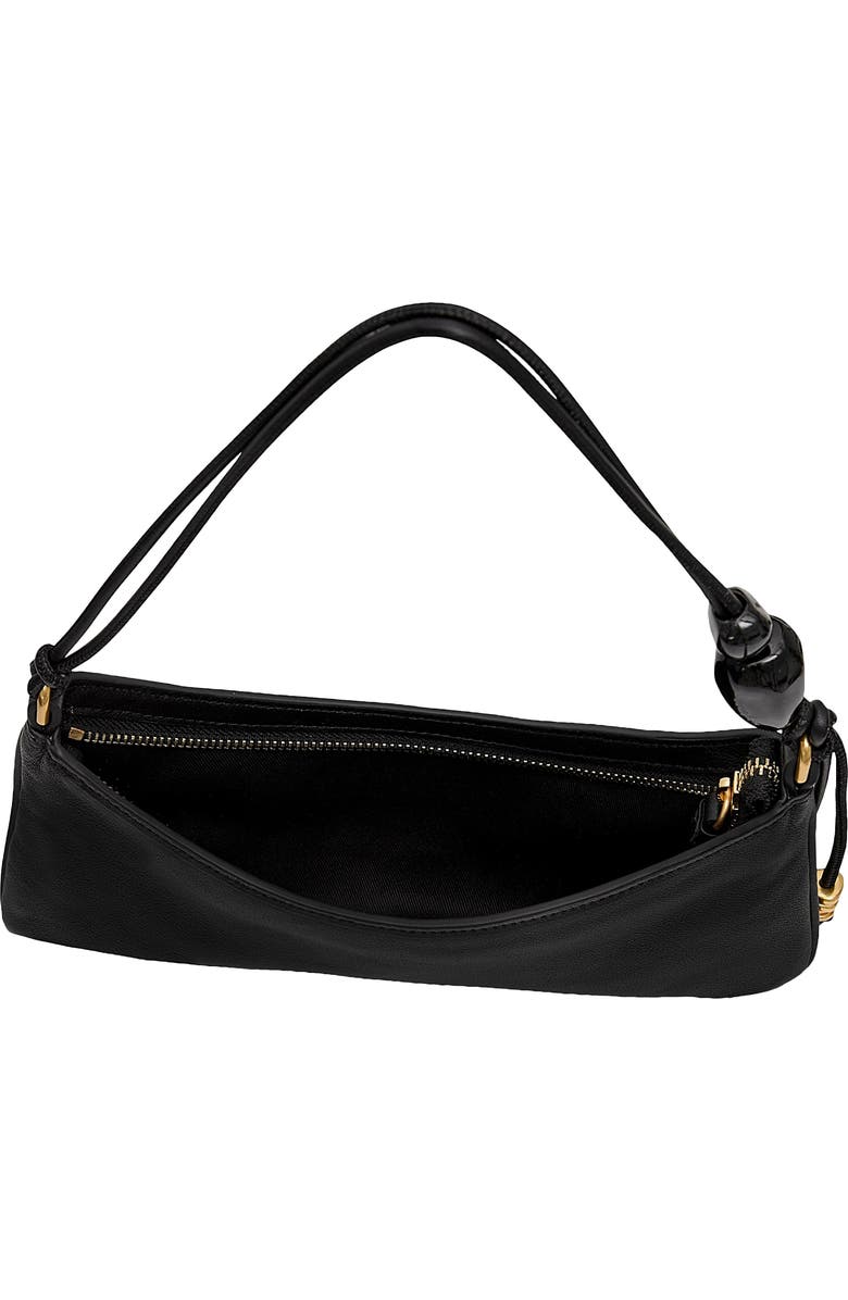 Rebecca Minkoff Reina Leather Shoulder Bag, Alternate, color, Black
