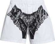 Vaquera Trompe l'Oeil Lingerie Poplin Boxer Shorts