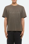 Helmut Lang Corduroy Logo Cotton T-Shirt