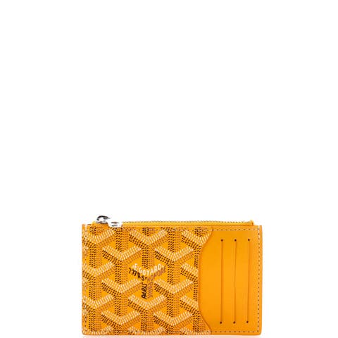 Bourbon Zipped Card Holder Coated Canvas