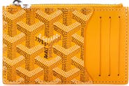 Pre-Owned Goyard Bourbon Zipped Card Holder Coated Canvas