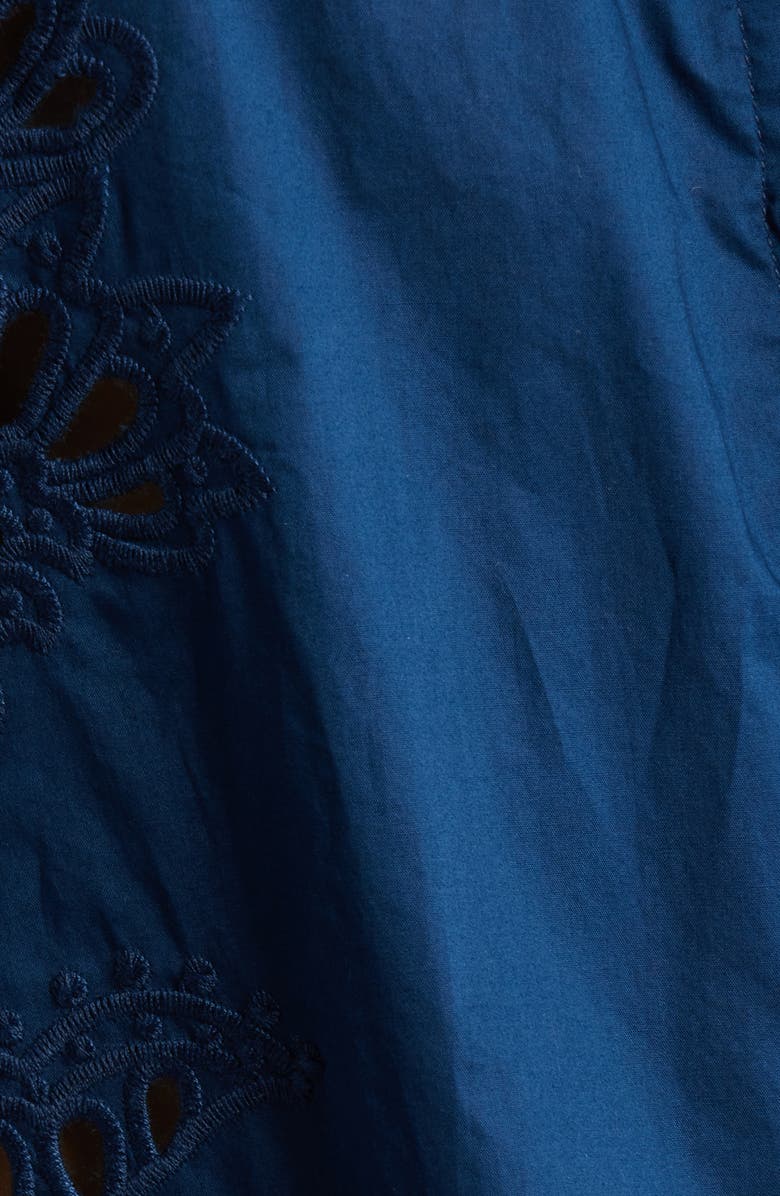 FARM Rio Artisanal Button-Up Top, Alternate, color, Navy Blue