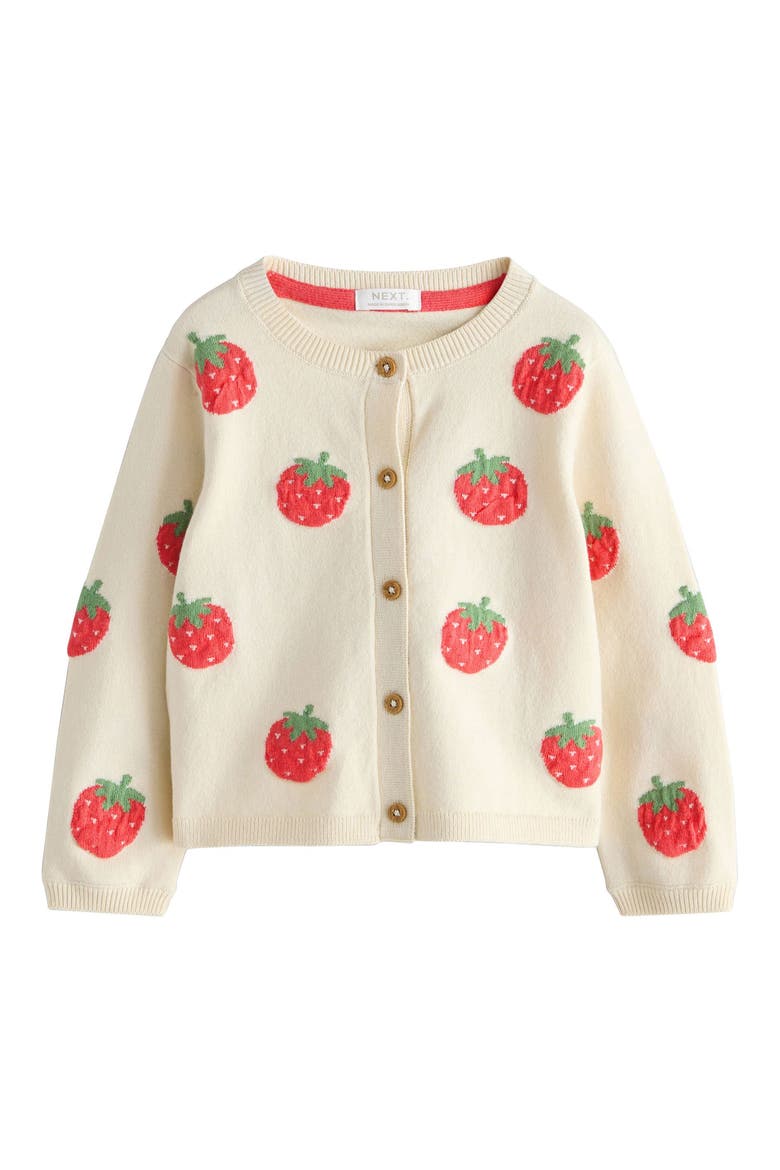 Kids' Strawberry Cardigan, Main, color, NEUTRAL