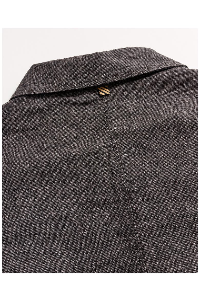 Linen & Cotton Chambray Chore Jacket, Alternate, color, CHARCOAL