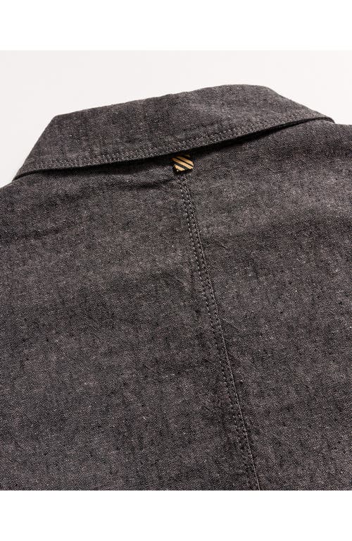 Billy Reid Chambray Chore Jacket In Gray