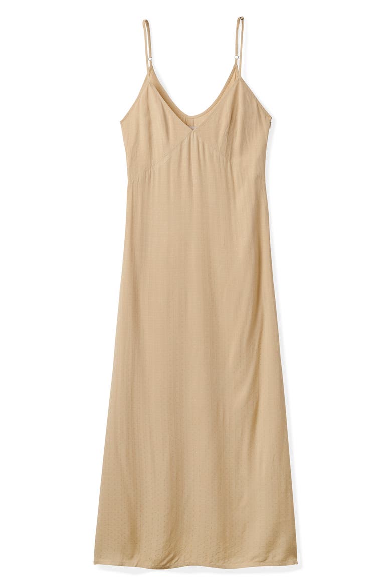 Jacquard Midi Slipdress, Alternate, color, VINTAGE WHITE
