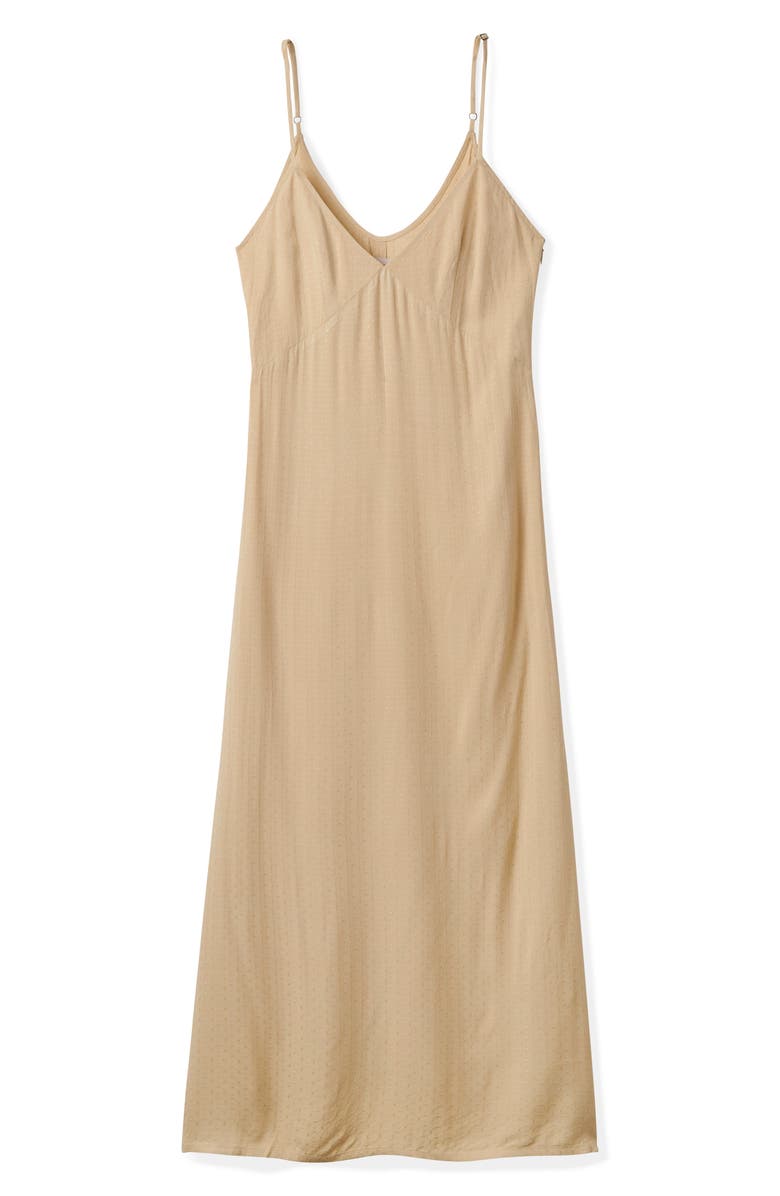 Brixton Jacquard Midi Slipdress, Alternate, color, Vintage White