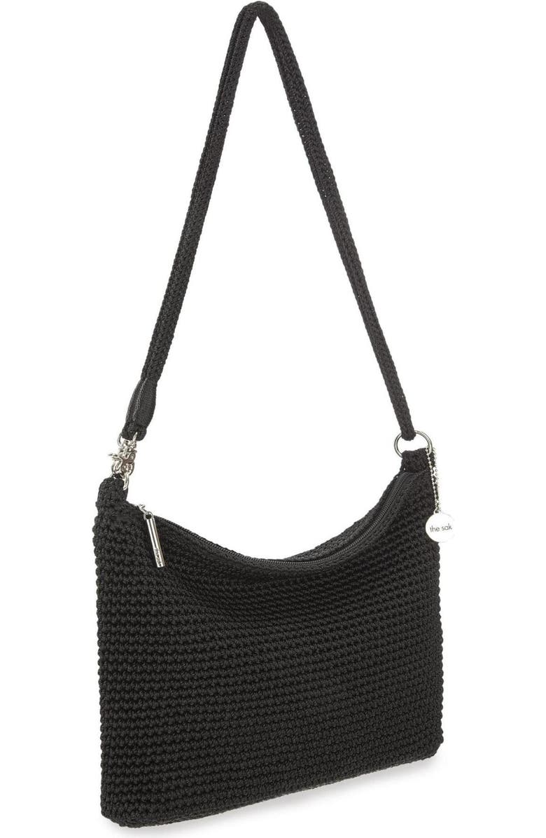 The Sak Lumi Covertible Crossbody Hand Crochet Bag, Alternate, color, Black