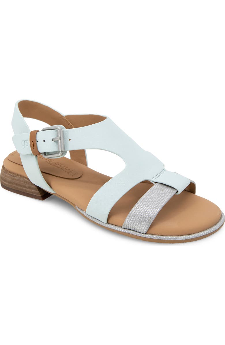 Gentle Souls Haisley Ankle Strap Sandal, Main, color, Light Blue Leather