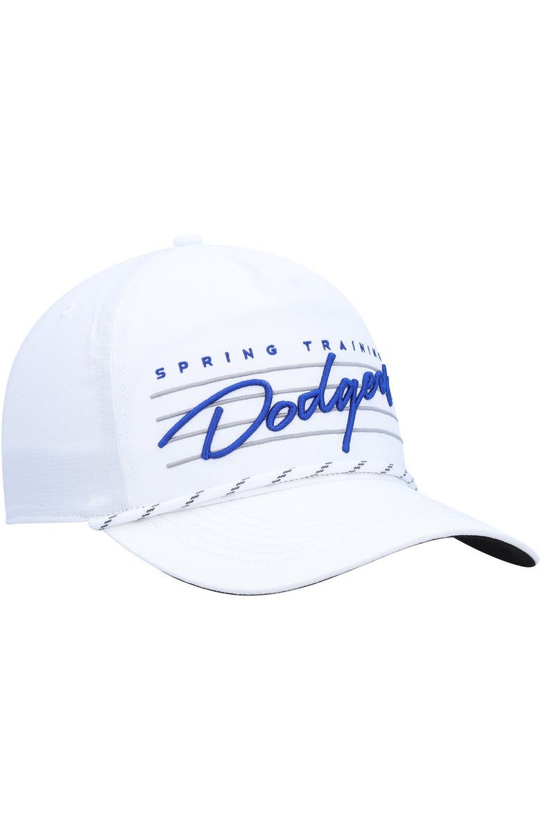 '47 Men's '47 White Los Angeles Dodgers Downburst Hitch Snapback Hat, Alternate, color, White