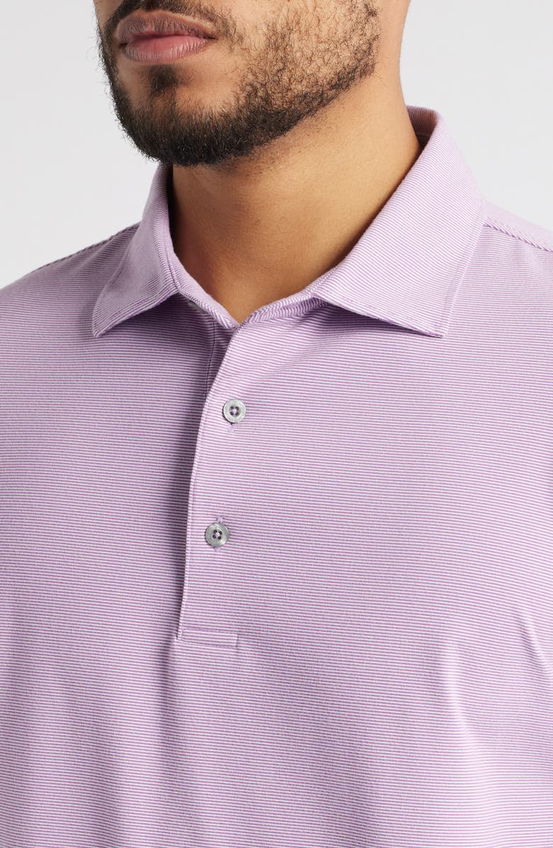 Scott Barber Micro Stripe Performance Polo, Alternate, color, Grapeade