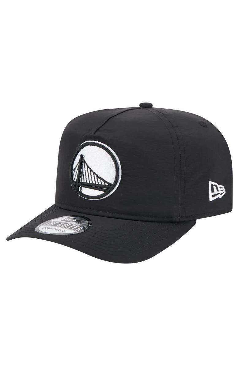 New Era Men's New Era Black Golden State Warriors Injection Everyday Golfer Adjustable Hat, Main, color, Black