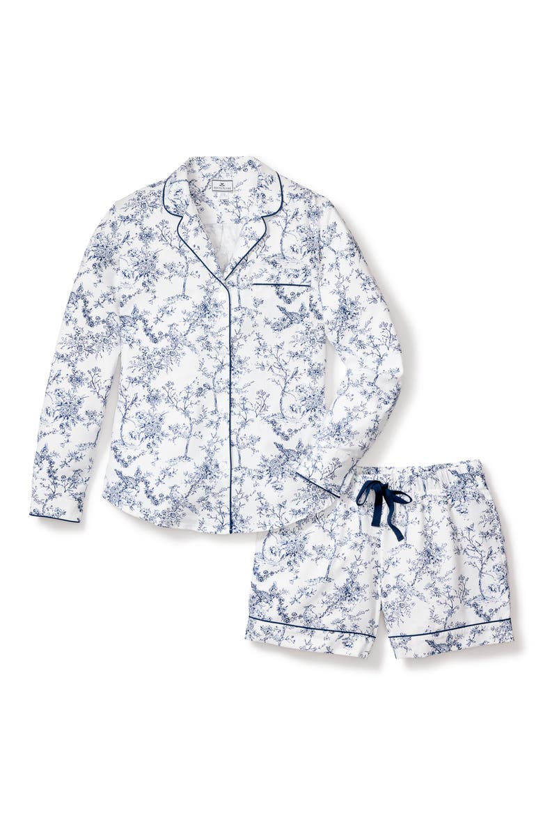 Timeless Toile Short Pajamas, Alternate, color, WHITE