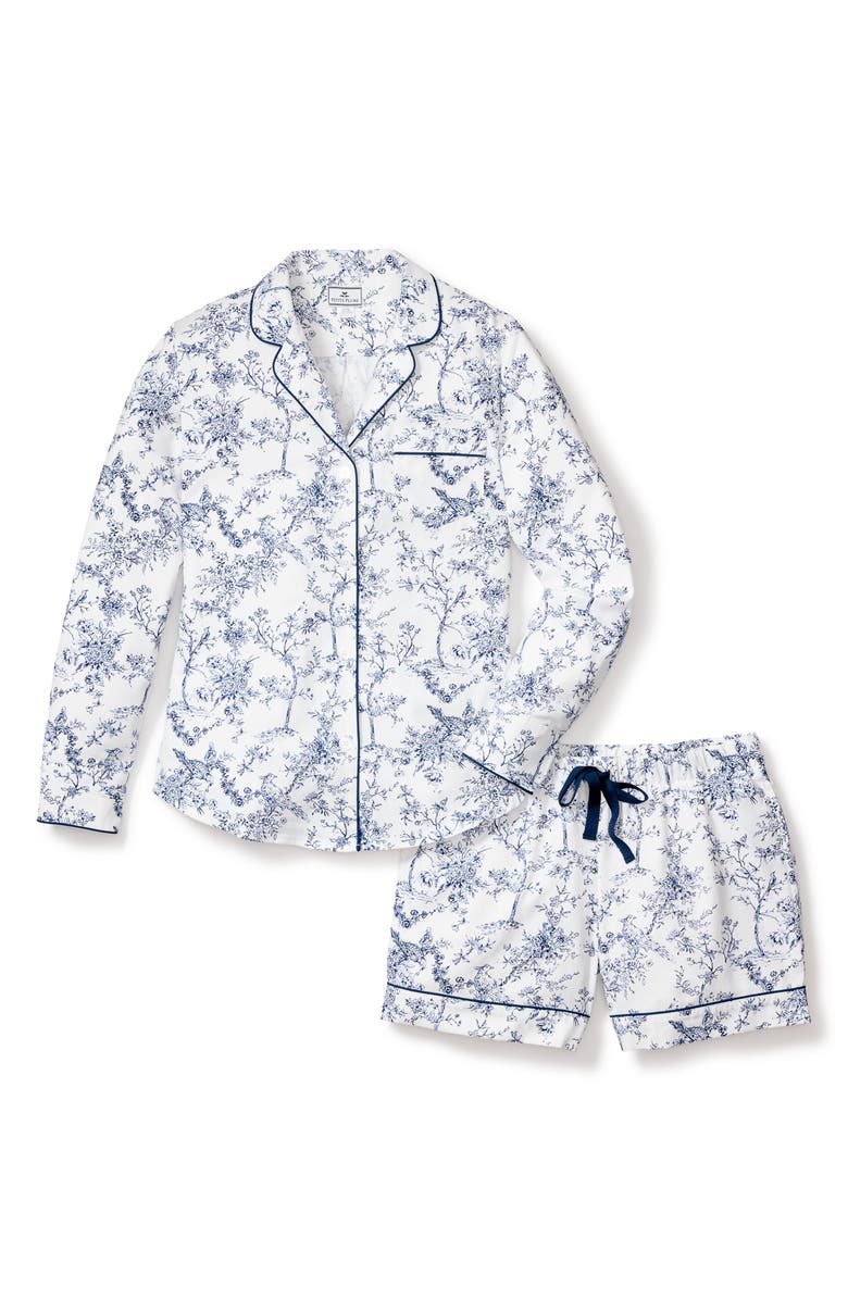 Petite Plume Timeless Toile Short Pajamas, Alternate, color, White