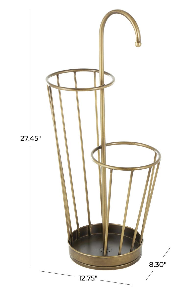UMA Umbrella Stand, Alternate, color, Goldtone
