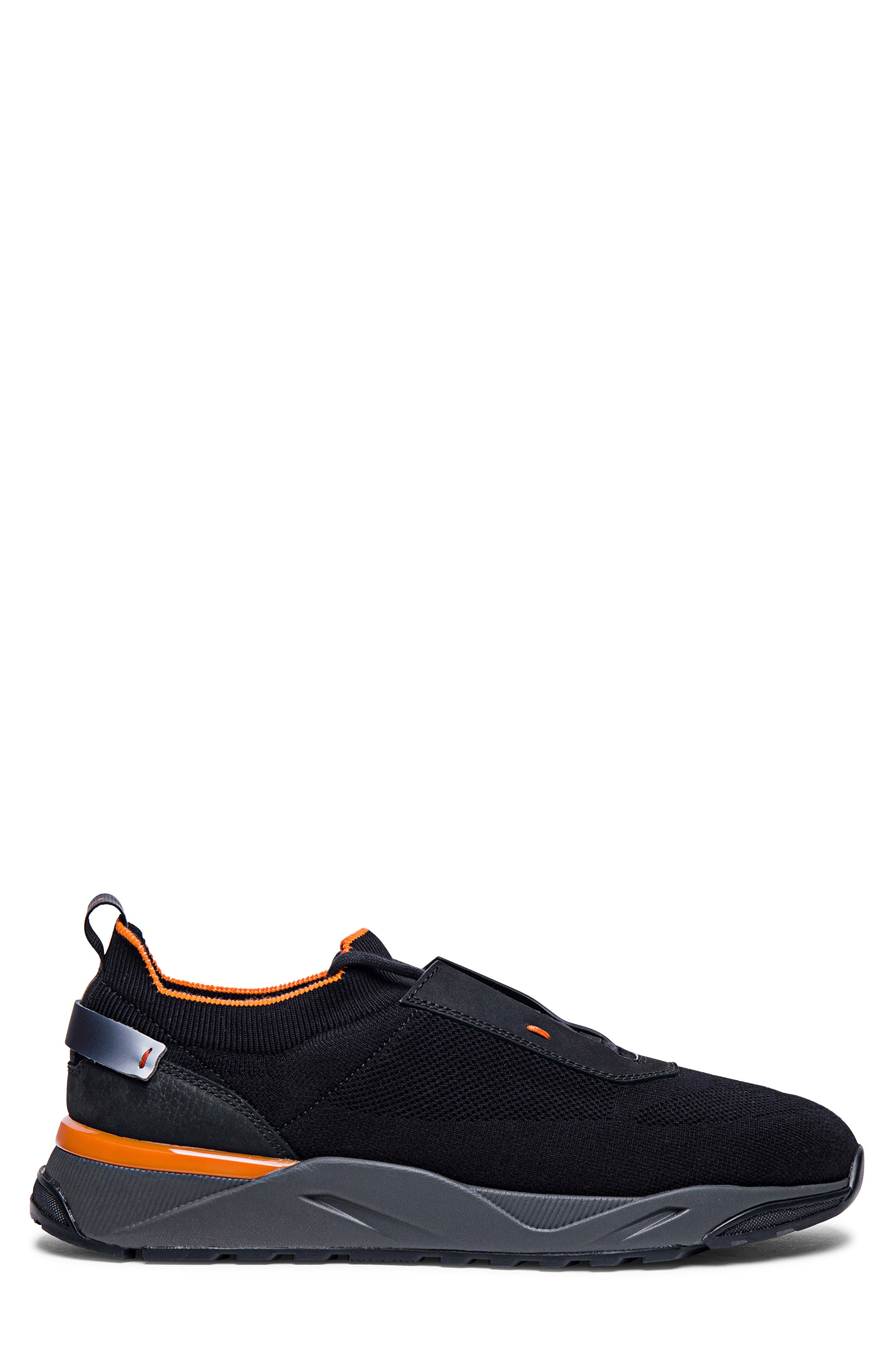 Santoni Floinn Sneaker, Alternate, color, Black