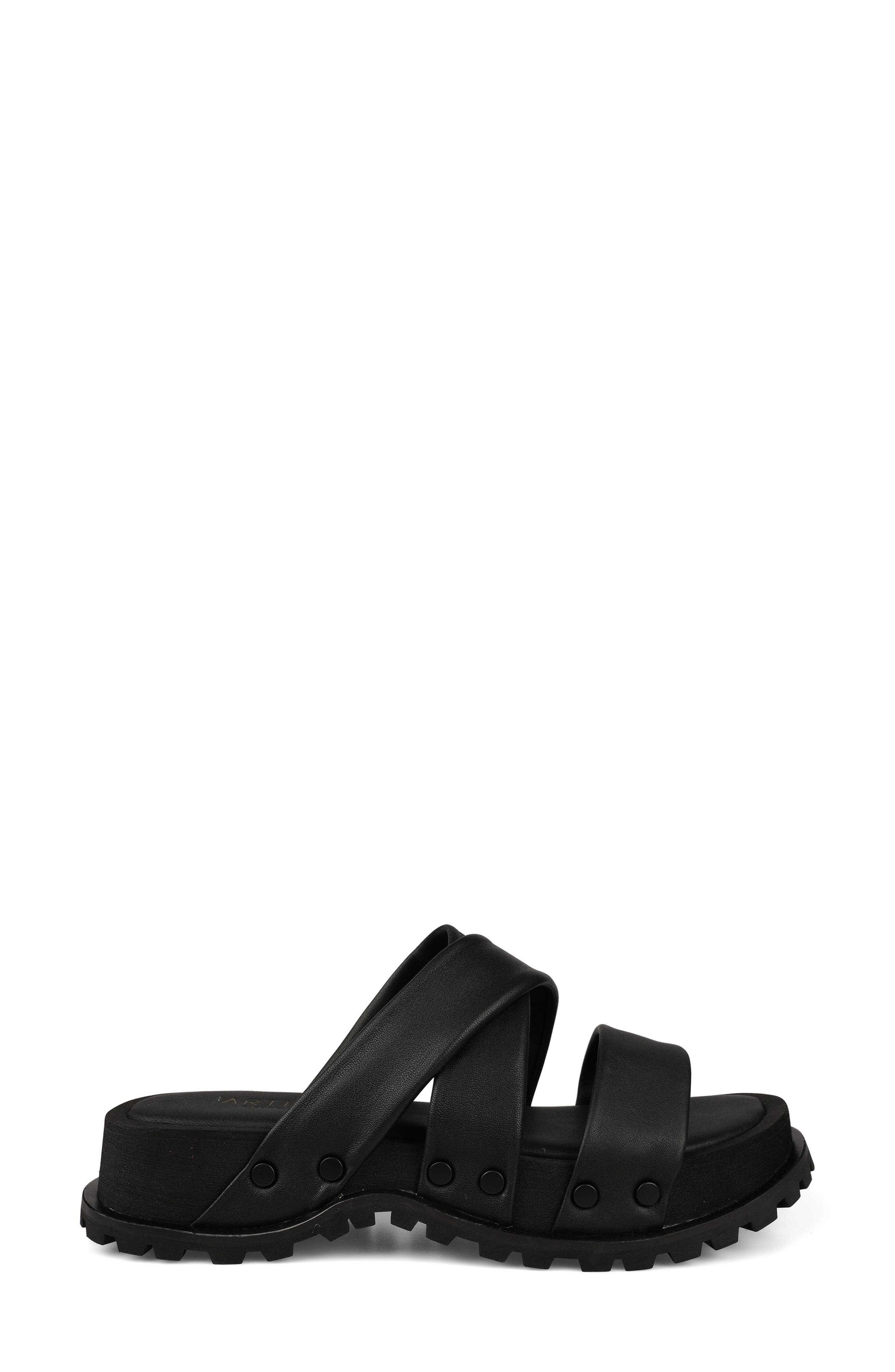 Artisan Crafted By Zigi Elixa Platform Sandal, Alternate, color, Black Leather